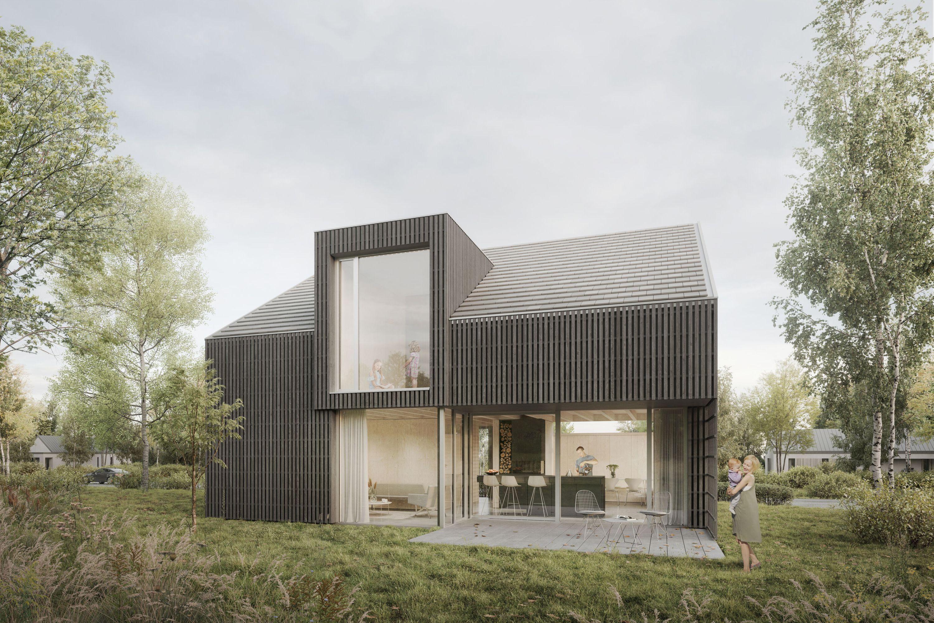 Holz-Effizienzhaus "Familienbande"