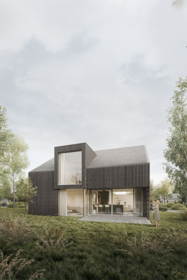 Holz-Effizienzhaus "Familienbande"