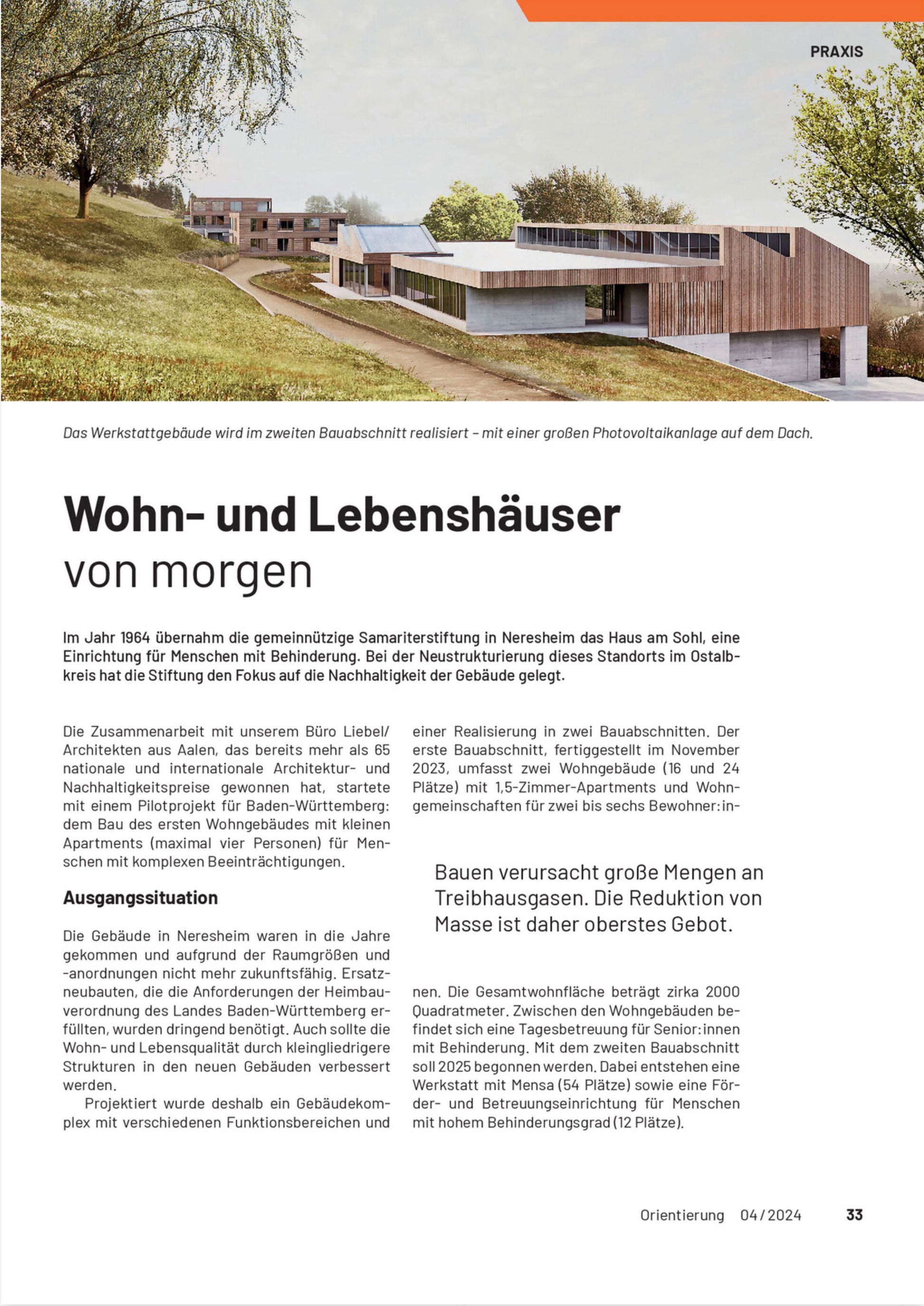 Wohn- und Lebenshäuser von morgen