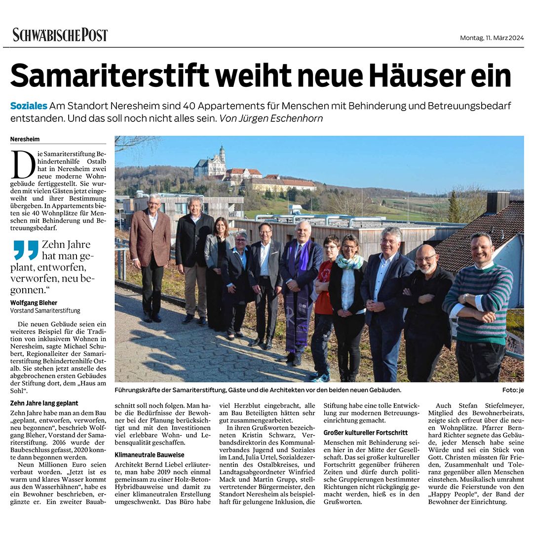 Frisch eingeweiht