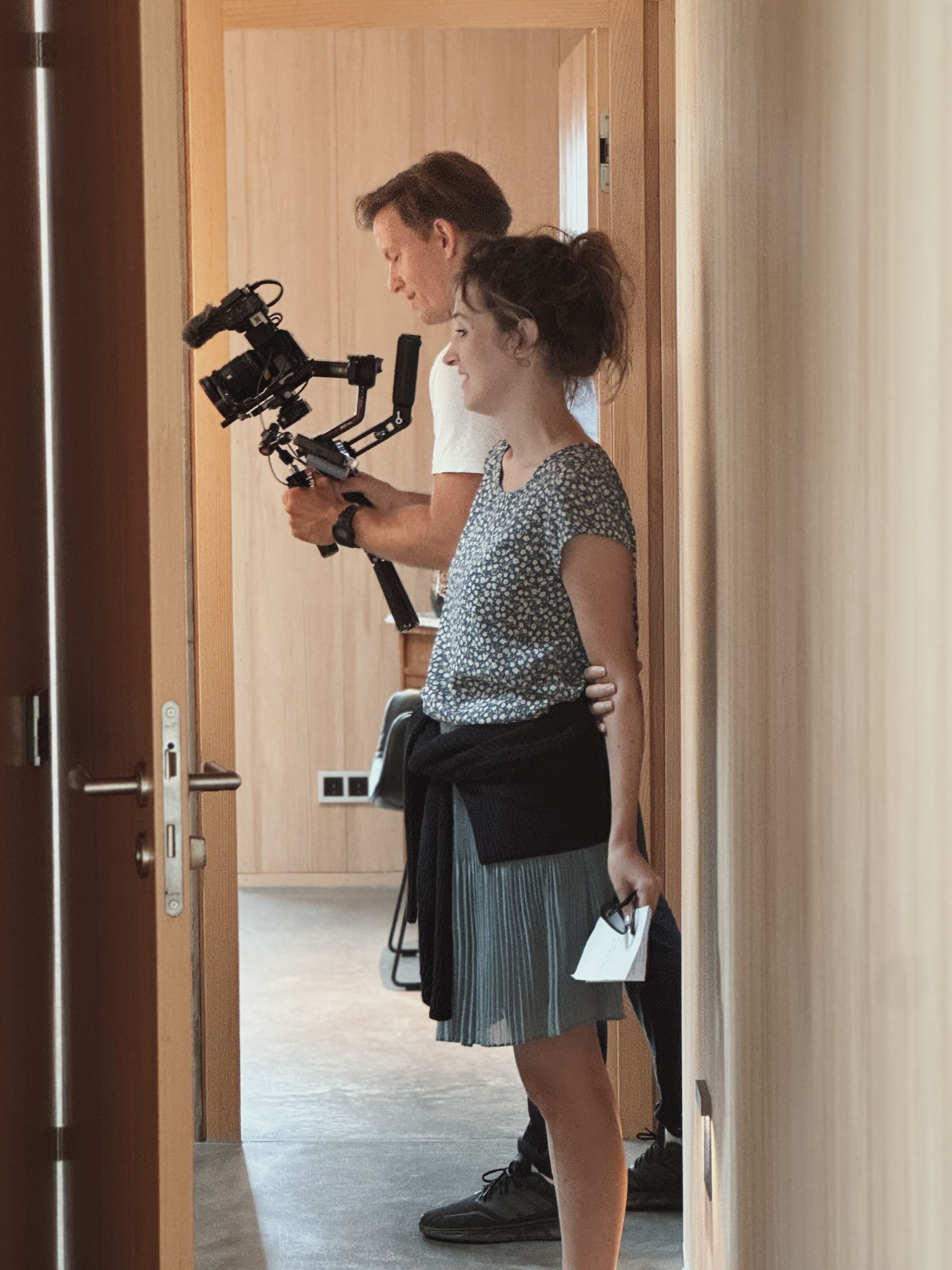 Dreharbeiten für die Landesschau